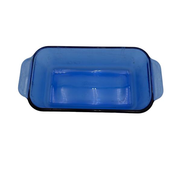 Vintage Loaf Pan Pyrex Cobalt Blue 213-R - Picture 2 of 6